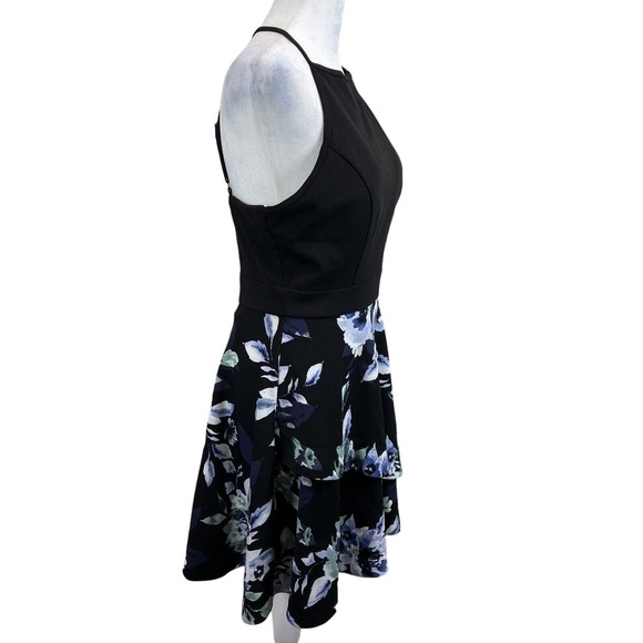 Speechless Dress Women 11‎ Black Halter Floral - Picture 2 of 14